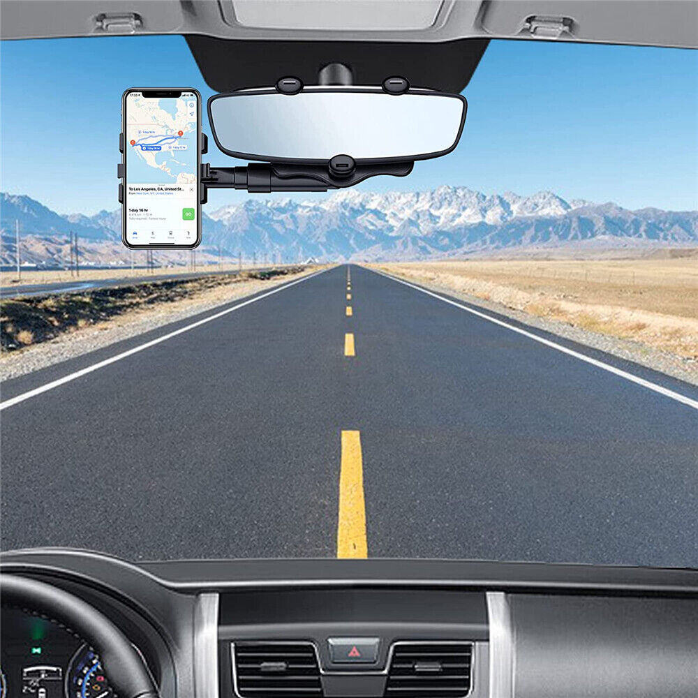 360¡ãCar Rear View Mirror Mount Holder Retratable GPS Stand Universal for iPhone
