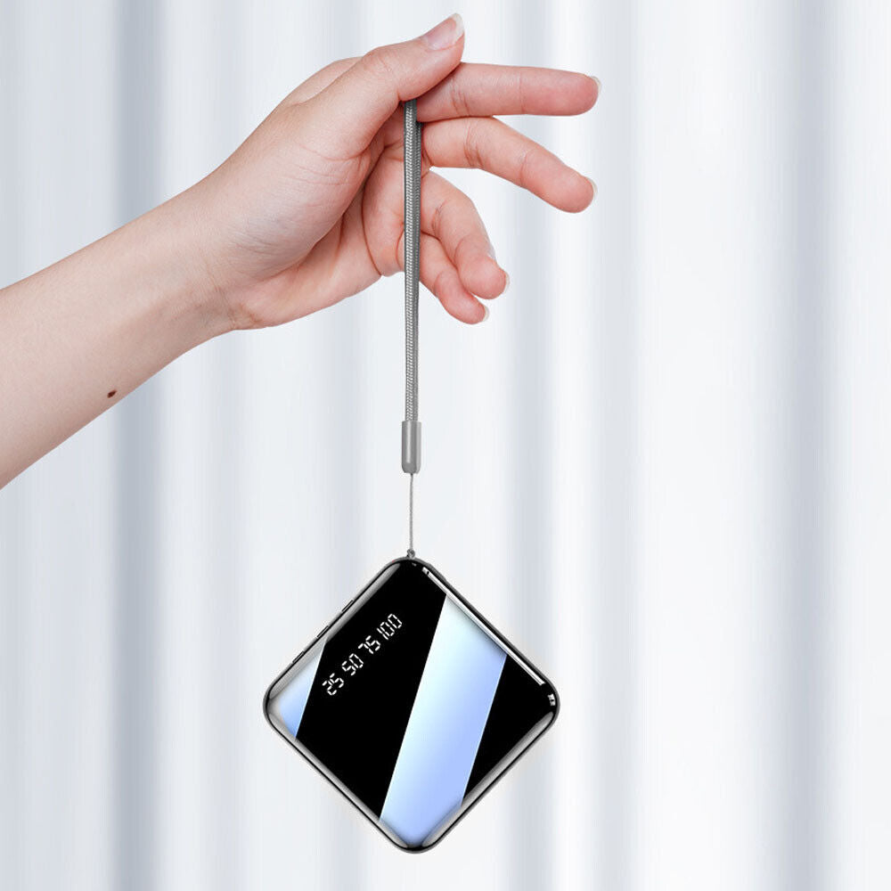 Portable 10000mAh Power Bank Mini USB Pack LED Battery Charger For Mobile Phone