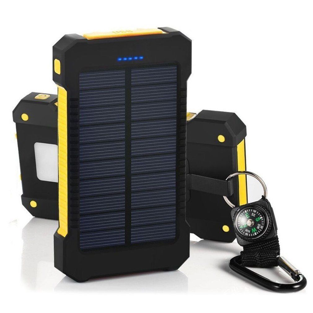 50000mah Dual USB Solar Power Bank Portable External Battery Phone Charger AU
