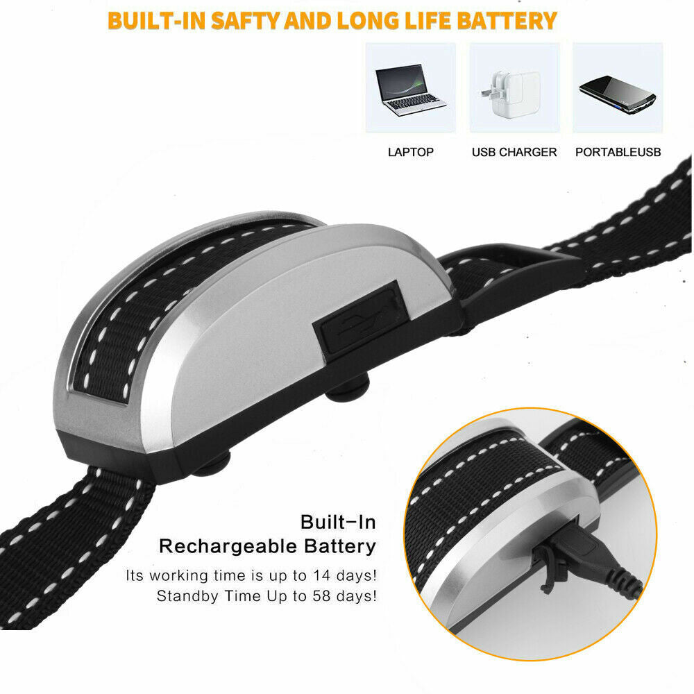 2019 Anti Bark Dog Training Collar Stop Barking Rechargeable Auto Collars OZ