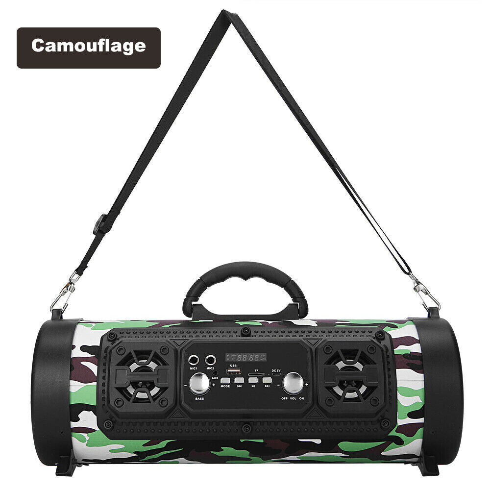 Portable Wireless Bluetooth Speakers Stereo Bass USB/TF/ Radio Outdoor Subwoofer
