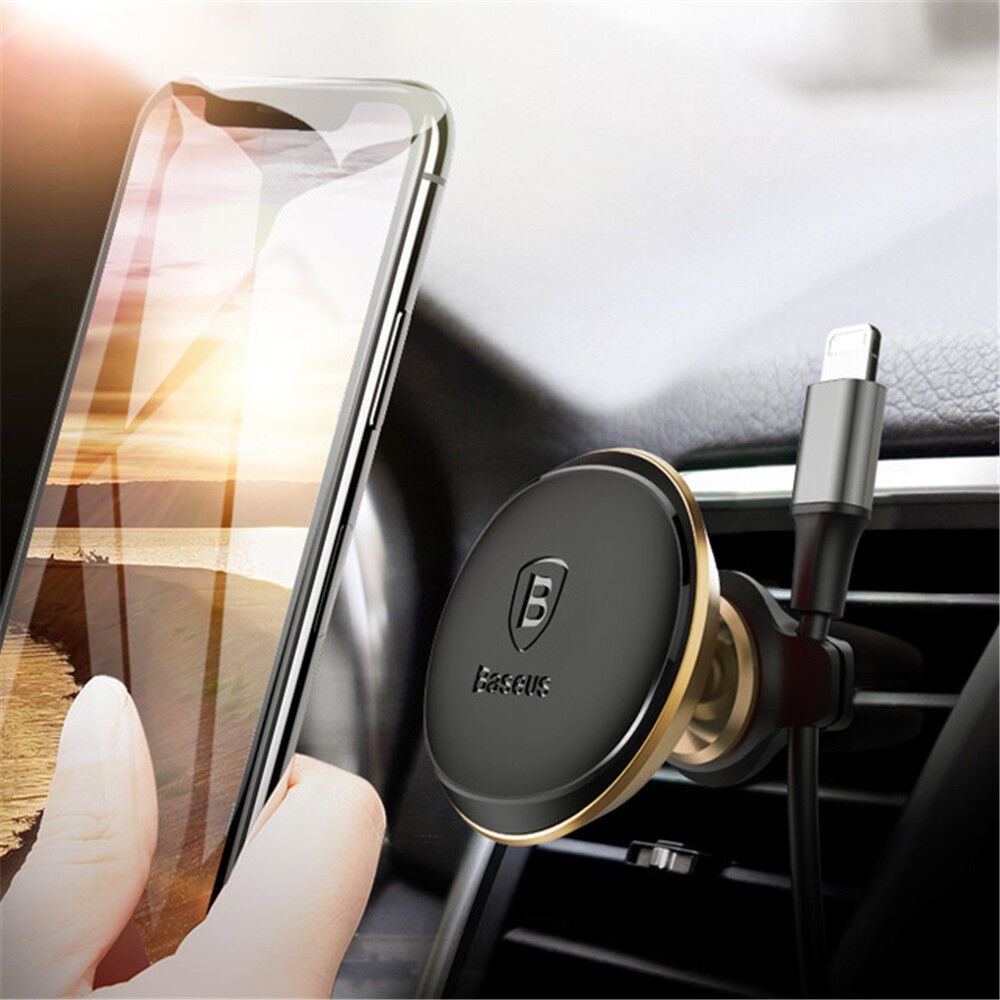 Genuine Baseus Car Mount Phone Holder Air Vent Magnetic Dock Phone GPS Stand AU