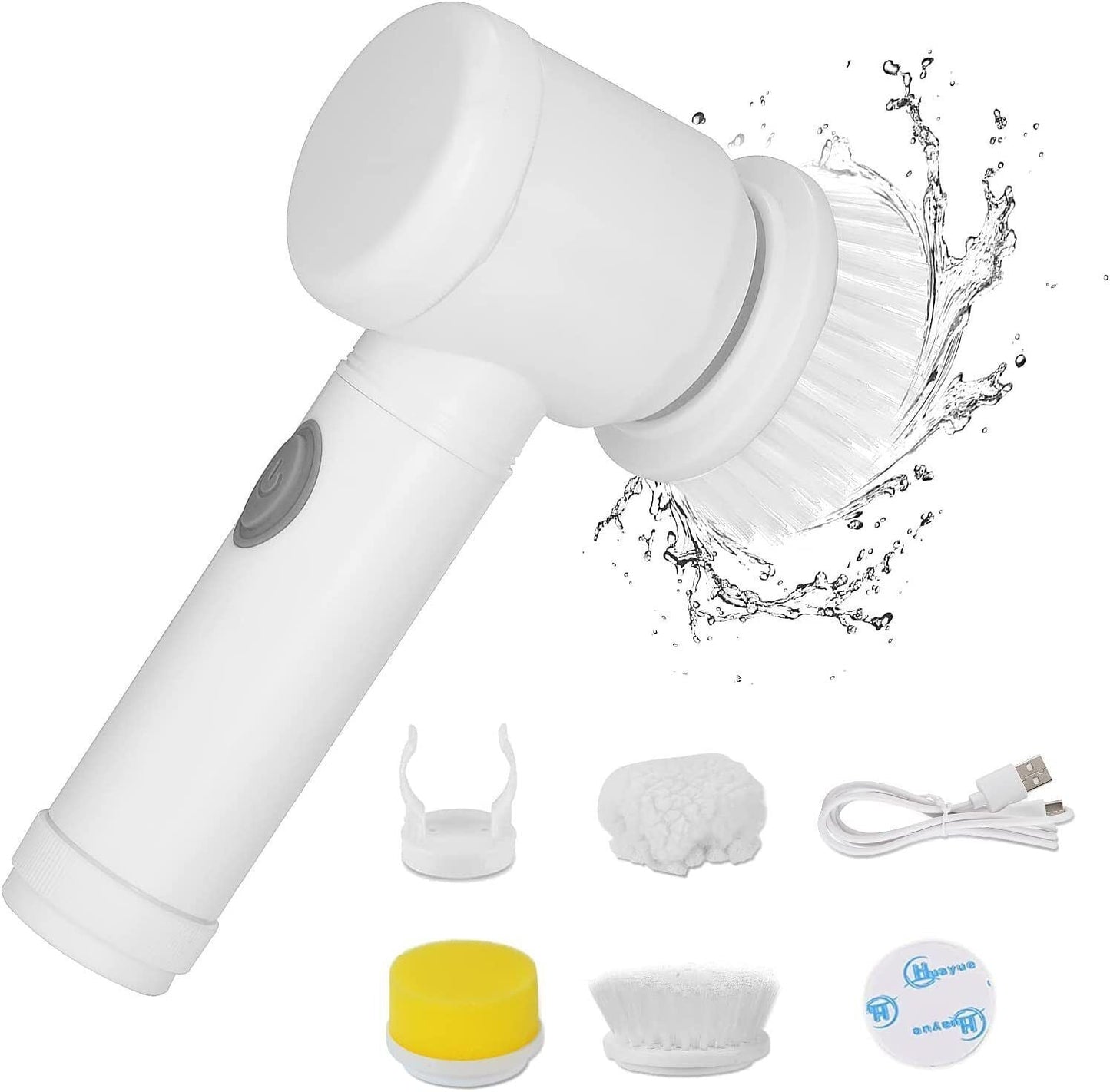 5 In 1 Handheld Bathtub Brush Kitchen Sink Cleaning Tool Tub Electric Brush AU