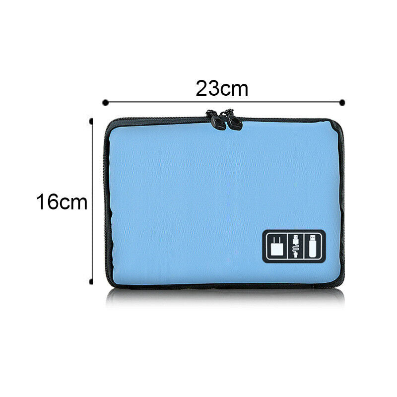 Electronic Accessories Storage Organizer Bag Case USB Cable Drive Card Travel