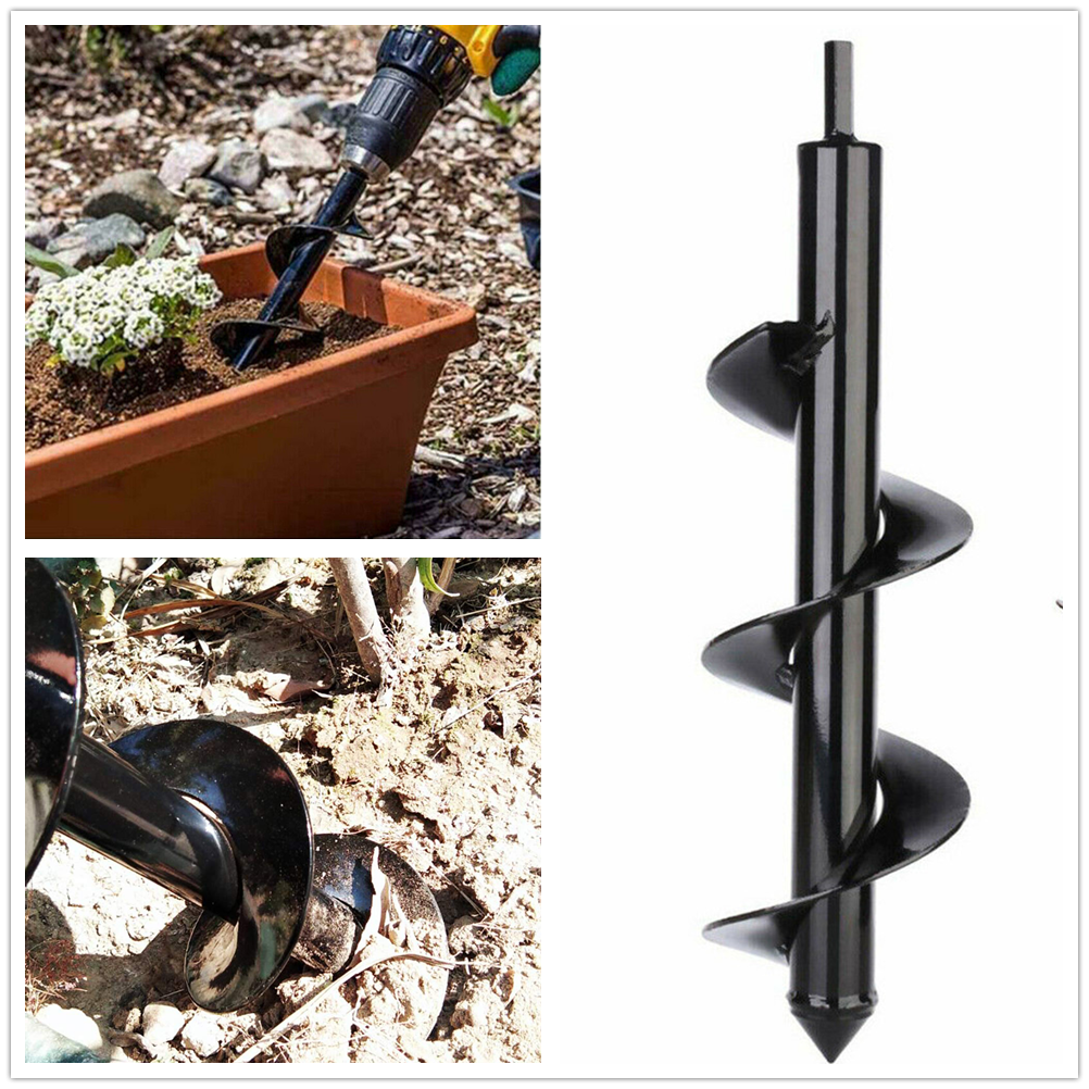 Power Garden Auger Earth Drill Bit ¦µ80 x300/600mm Post Digger Planter Outdoor