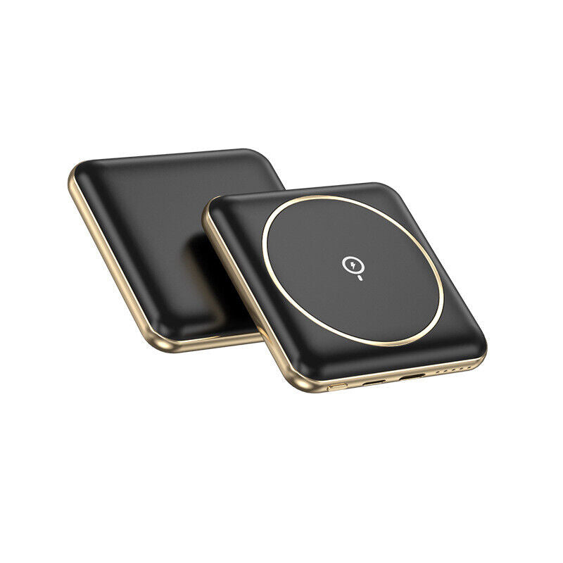 Slim Portable Mini Qi Charger Magnetic Wireless Power Bank 10000mAh NEW
