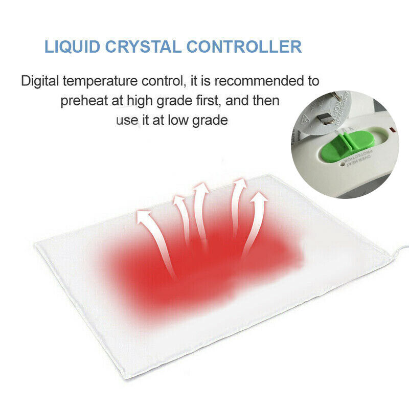 Pet Electric Heat Heated Heating Heater Pad Mat Blanket Bed Dog Cat Bunny 30W AU
