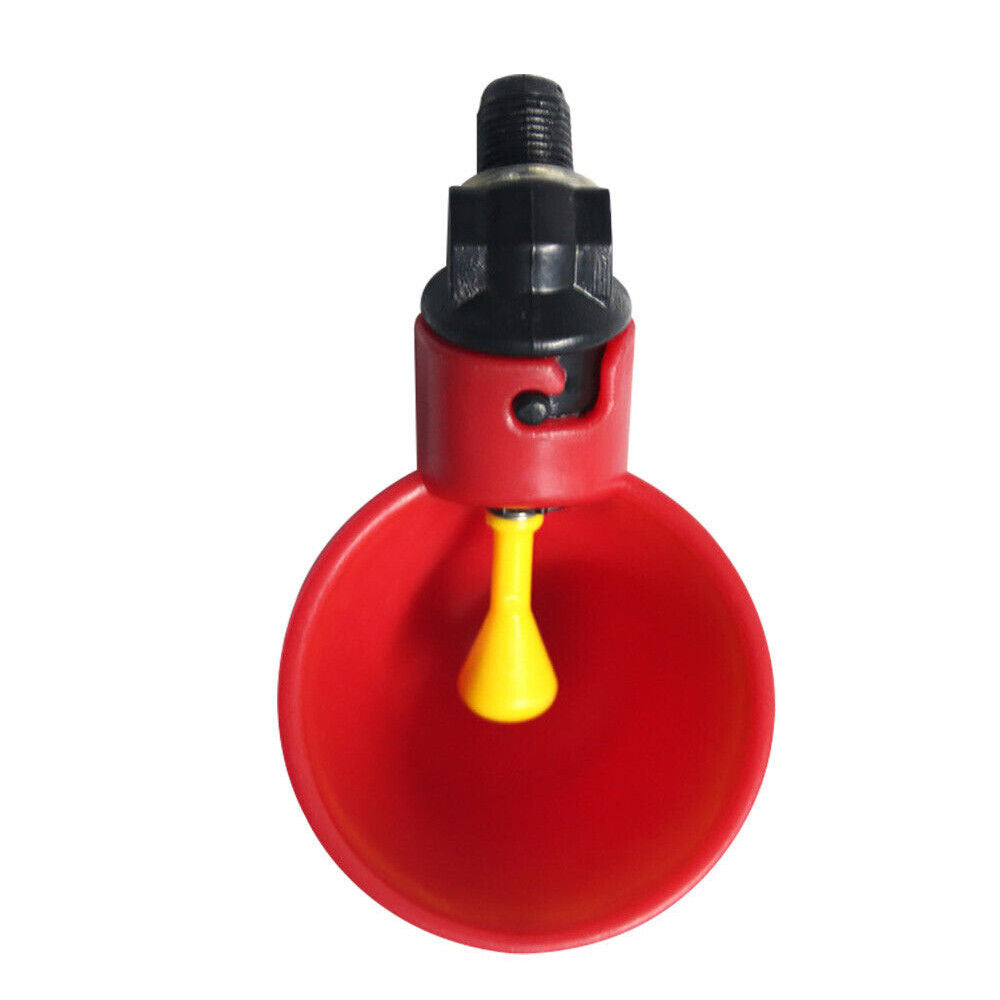 Automatic Cups Chicken Waterer Poultry Water Feeder Drinker Chook Bird