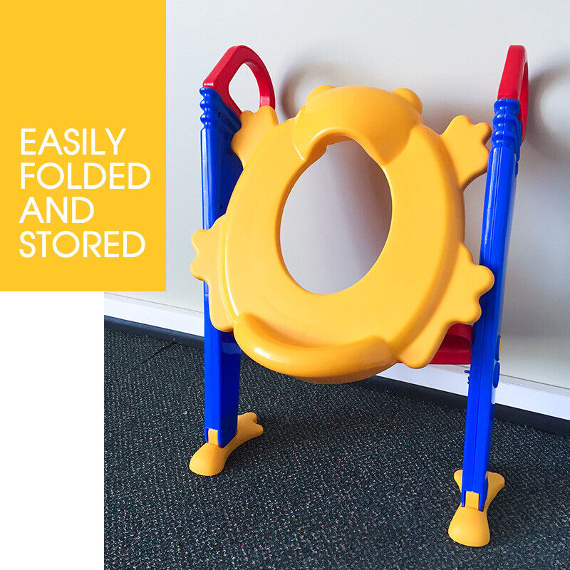 Kids Toilet Ladder Baby Toddler Training Toilet Step Potty Seat Non Slip Trainer