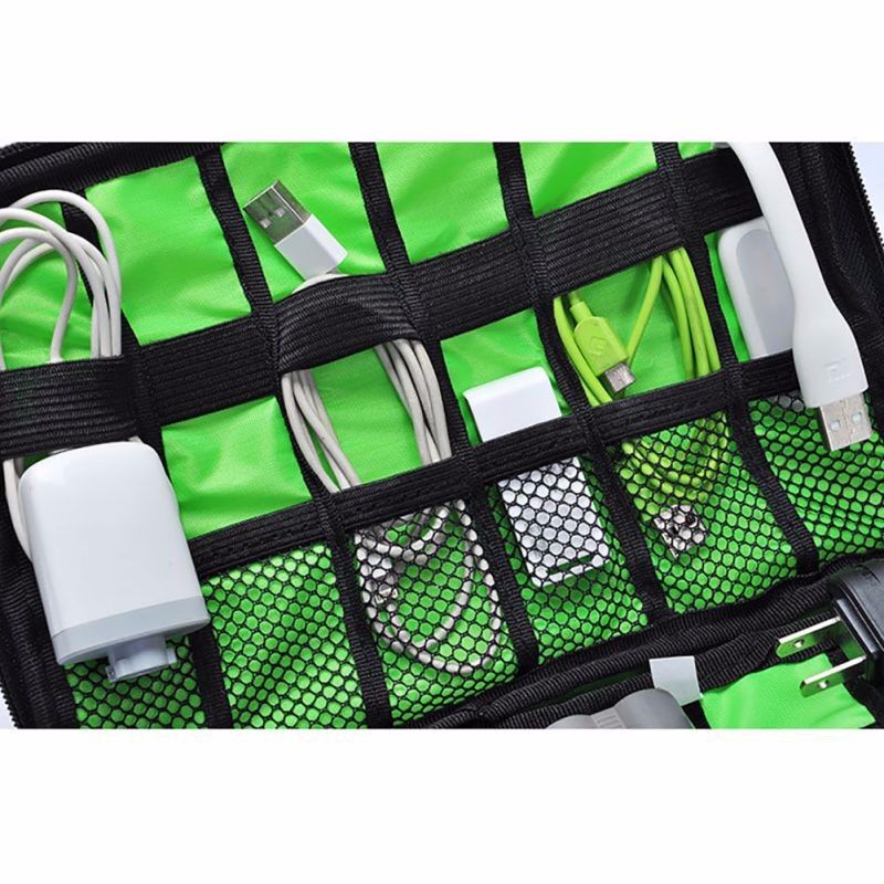 Electronic Accessories Storage Organizer Bag Case USB Cable Drive Card Travel