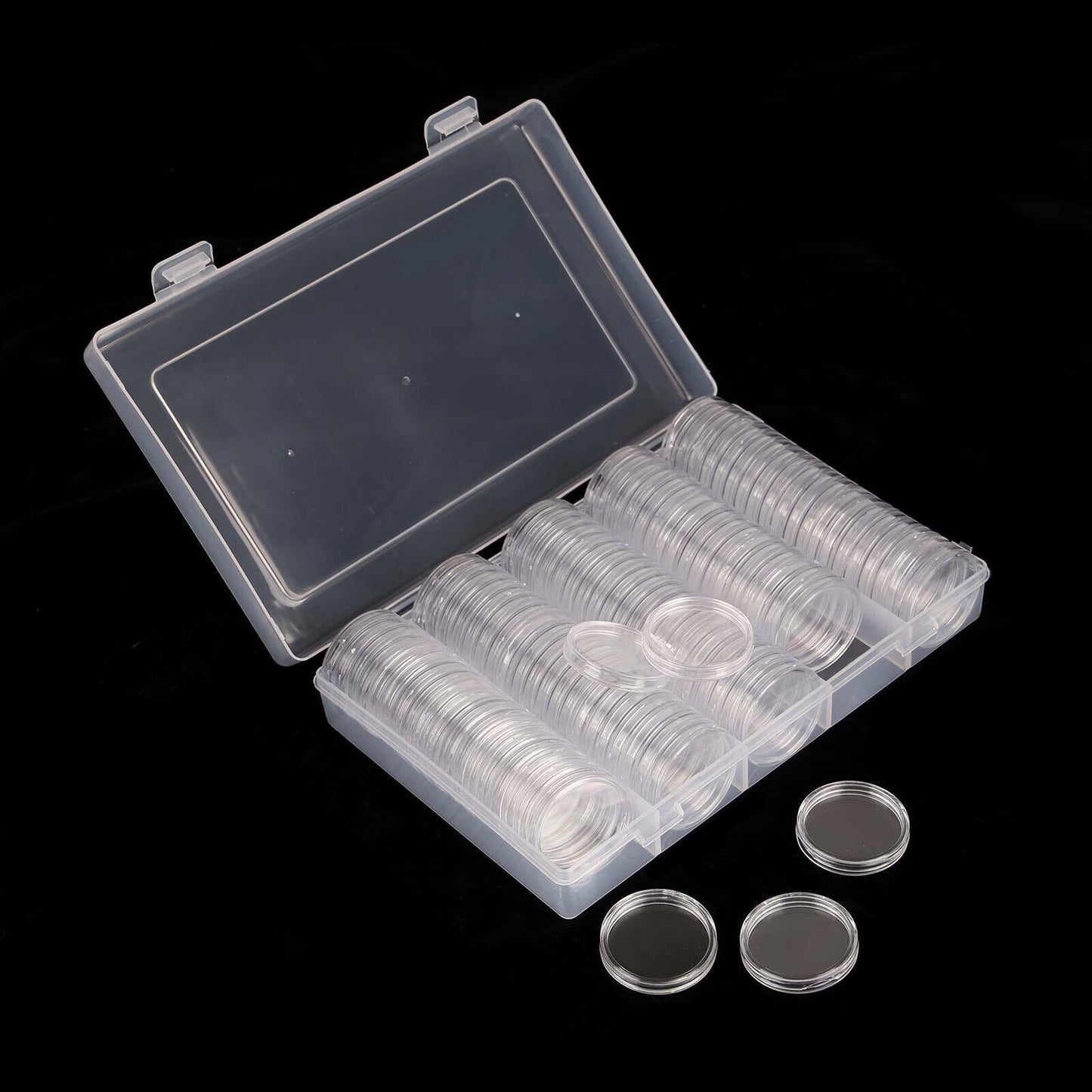 100PCS Australian Coin Collection Round Storage Cases Capsules Holder Album NEW
