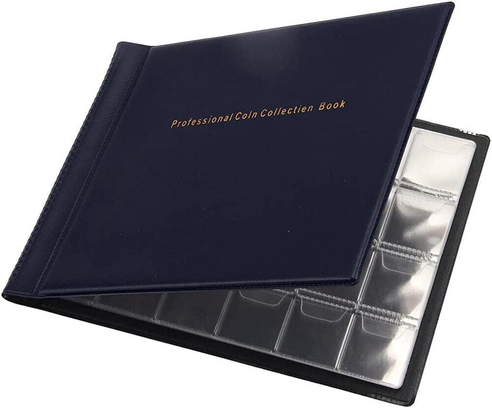240 Slots Coin Holder Collection Storage Money Penny Pockets Album Book Folder
