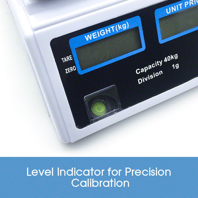 Kitchen Digital Electronic Scale 40KG Commercial Shop Weight Scales Food
