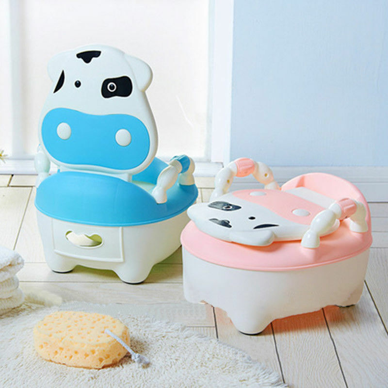 Safety Kids Baby Toddler Toilet Training Potty Trainer Cute Cartoon Seat Chair