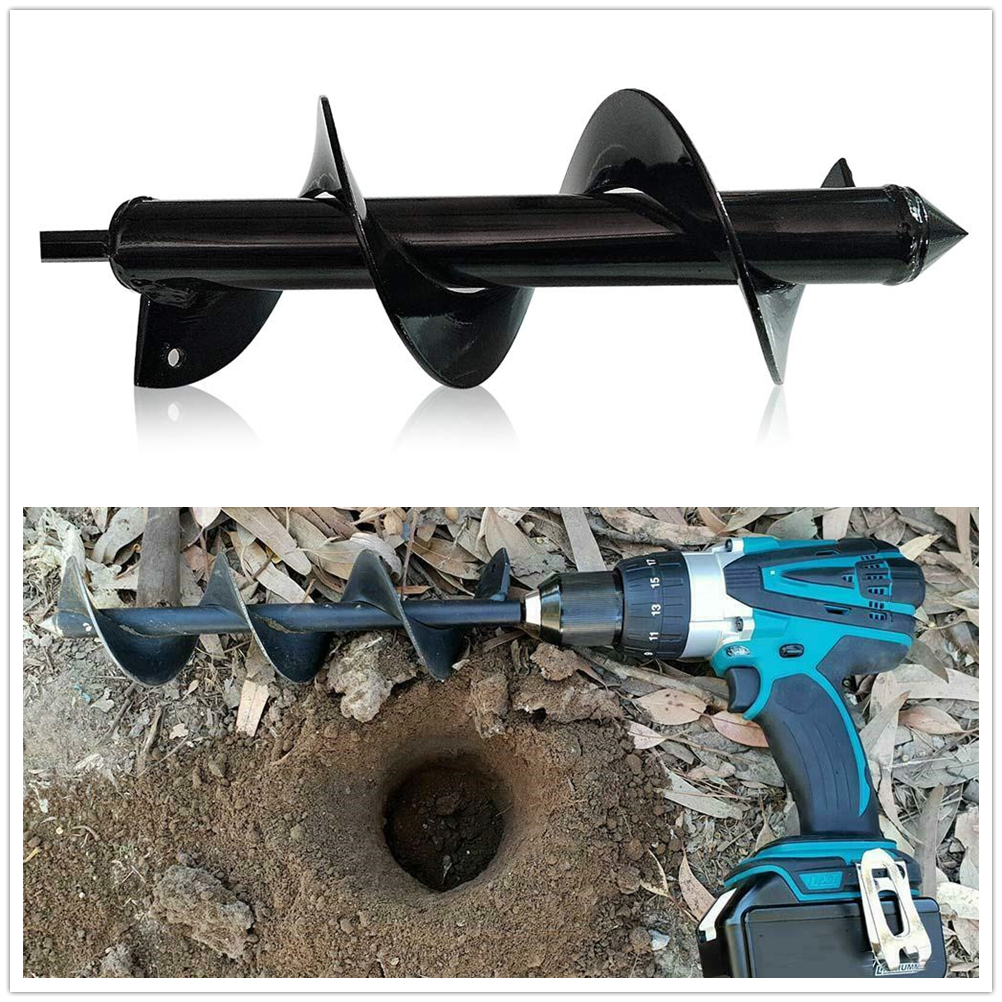 Power Garden Auger Earth Drill Bit ¦µ80 x300/600mm Post Digger Planter Outdoor