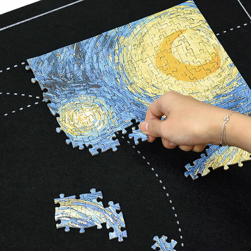 1500 PCS Jigsaw Puzzle Roll Mat Puzzle Storage Saver Pad Toys with Inflator Tool