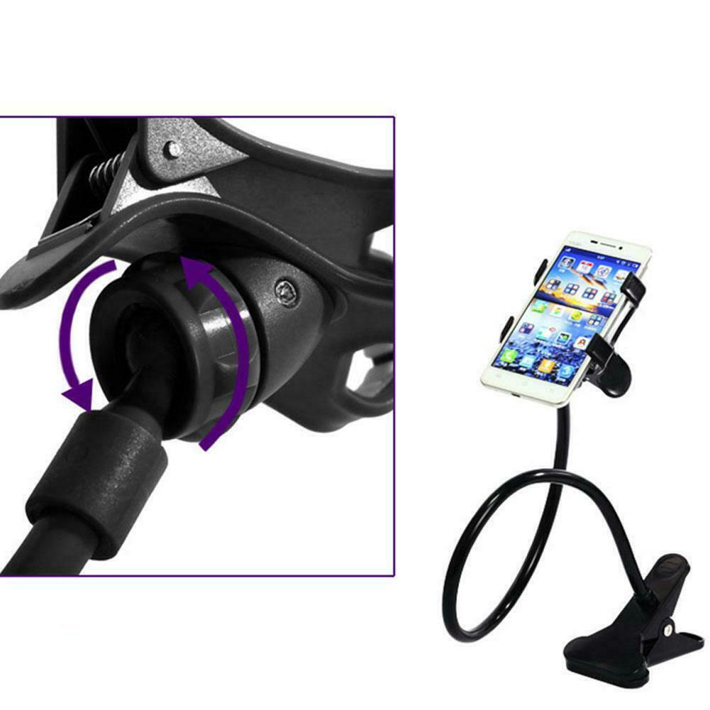Mobile Phone Flexible 360¡ã Clip Mount Stand Holder Bracket Clamp Desk Bed Office