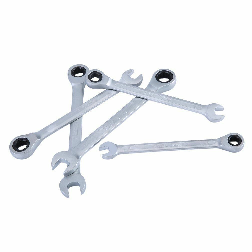 12Pcs 8MM-22MM Ratchet Spanner Set Metric ND-0326 + Rolling Bag Hand Tool Kit AU