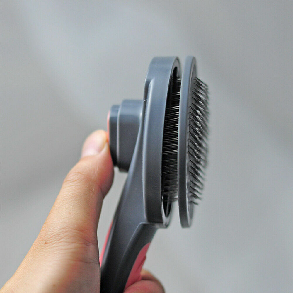 1x Pet Grooming Brush Self Cleaning Automatically Dog Cat Slicker Brush Remove