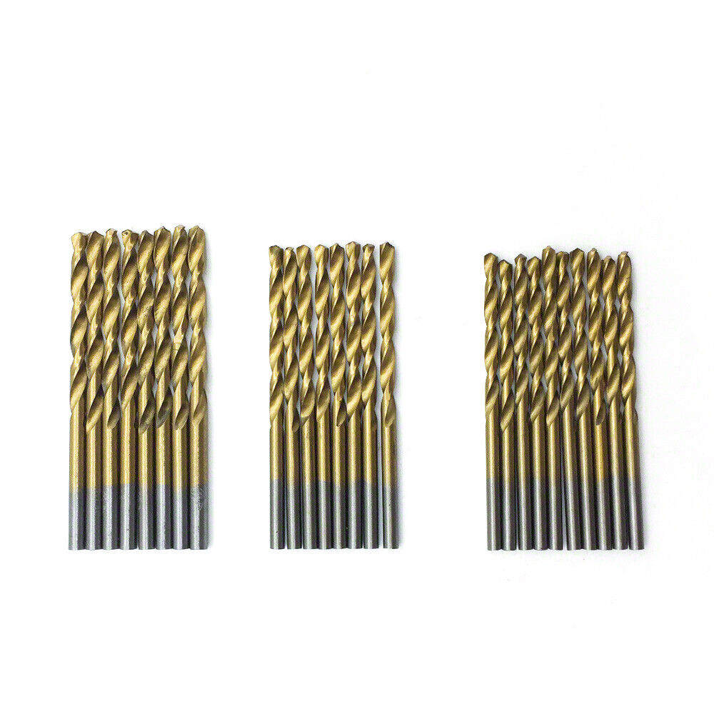 99PCS HSS Metric 1.5-10mm Titanium Coated Drill Bit Set Metal Wood Plastic New