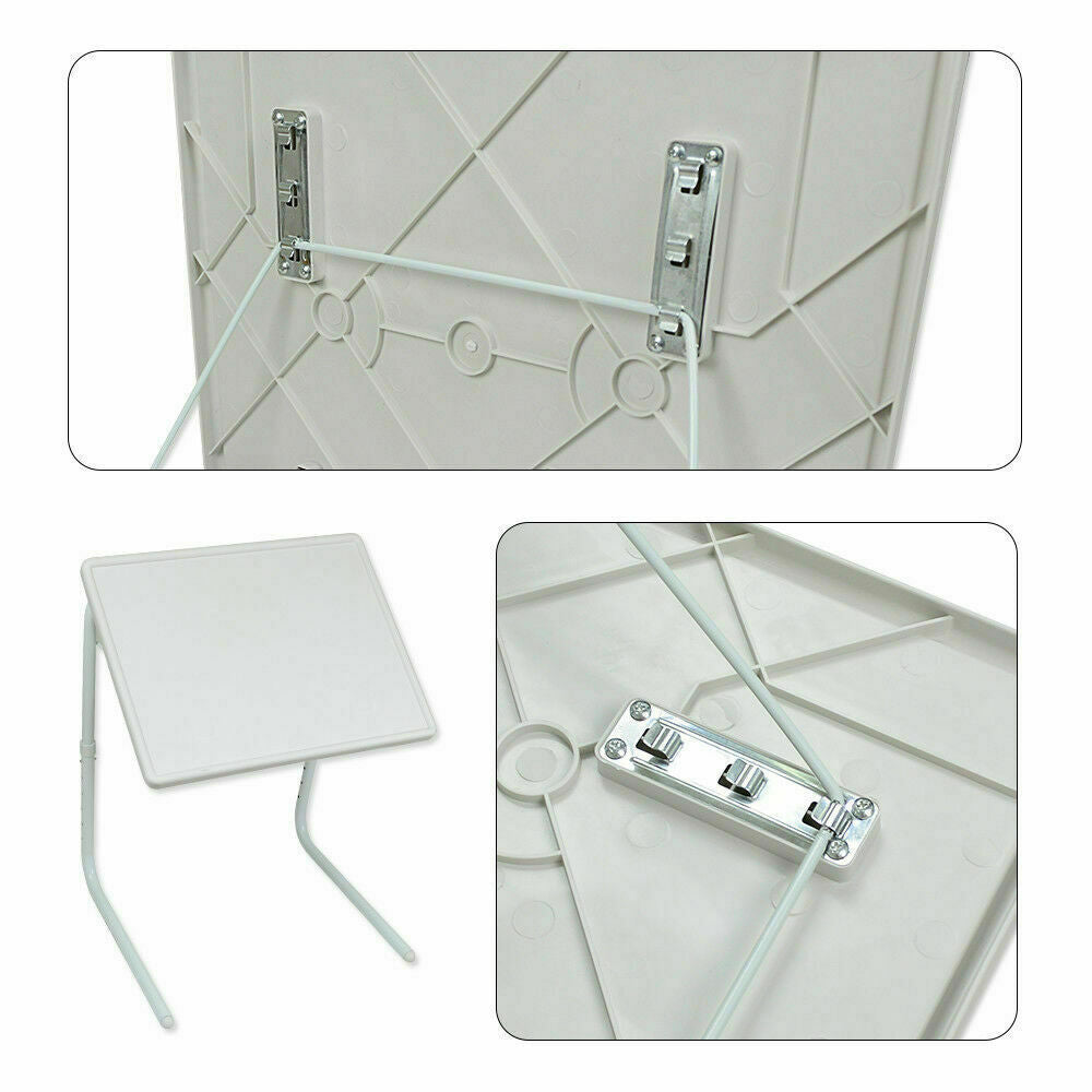 FOLDABLE TABLE LAPTOP ADJUSTABLE TRAY BED PORTABLE DESK MATE TV DINNER AU STOCK