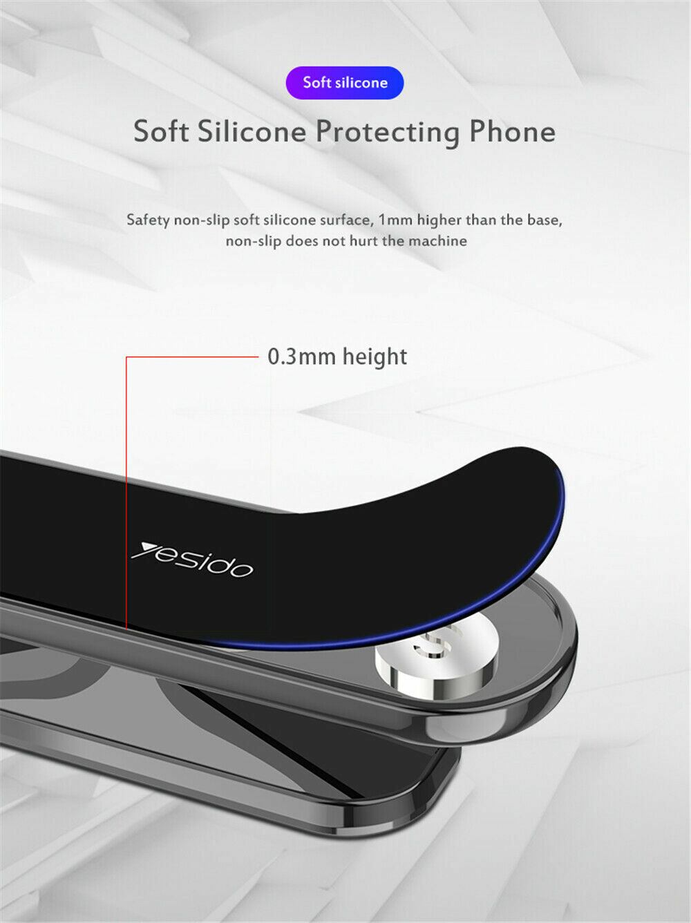 360¡ã Rotate Universal Magnetic Car Mount Dash Phone Holder for iPhone Galaxy GPS