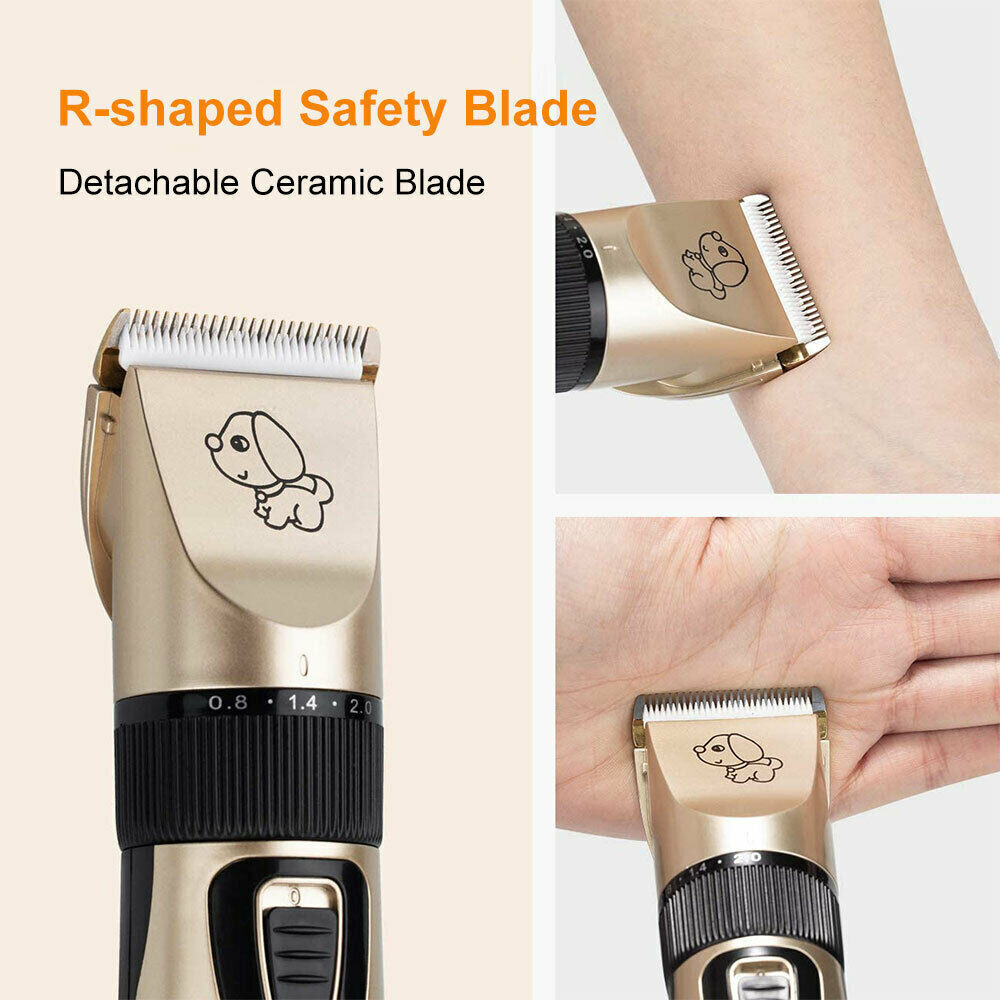 Electric Dog Clipper Comb Set Hair Trimmer Blade Cat Pet Grooming Horse Cordless