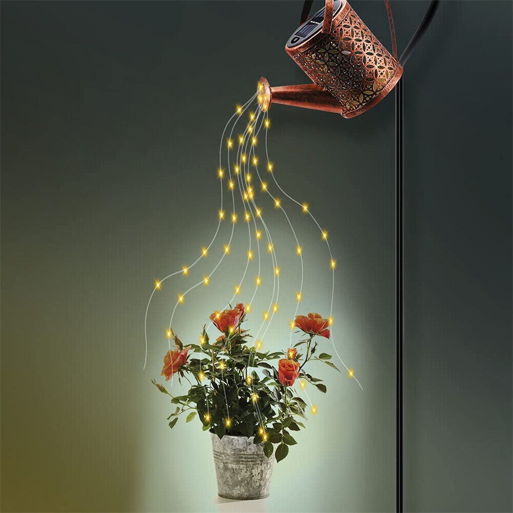 Solar LED Garden String Light Outdoor Path Decor Lights Lawn Lantern Lamp Stand