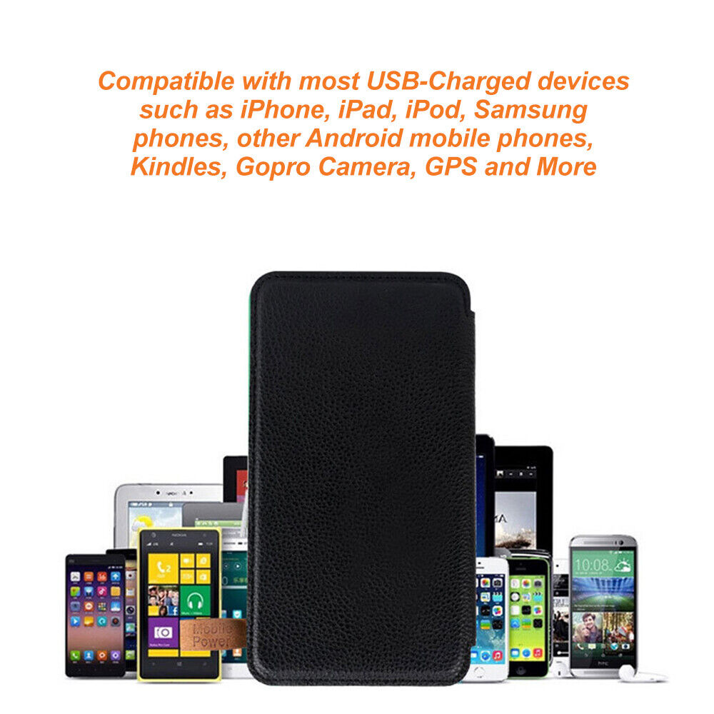 Waterproof Portable Solar Charger Dual USB External Battery Power Bank 300000mAh