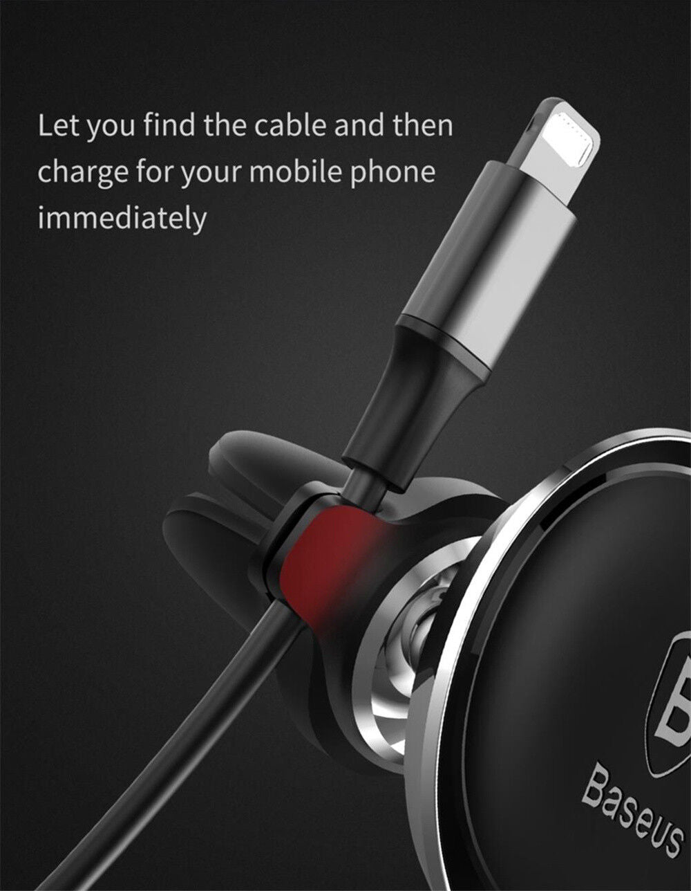 Genuine Baseus Car Mount Phone Holder Air Vent Magnetic Dock Phone GPS Stand AU