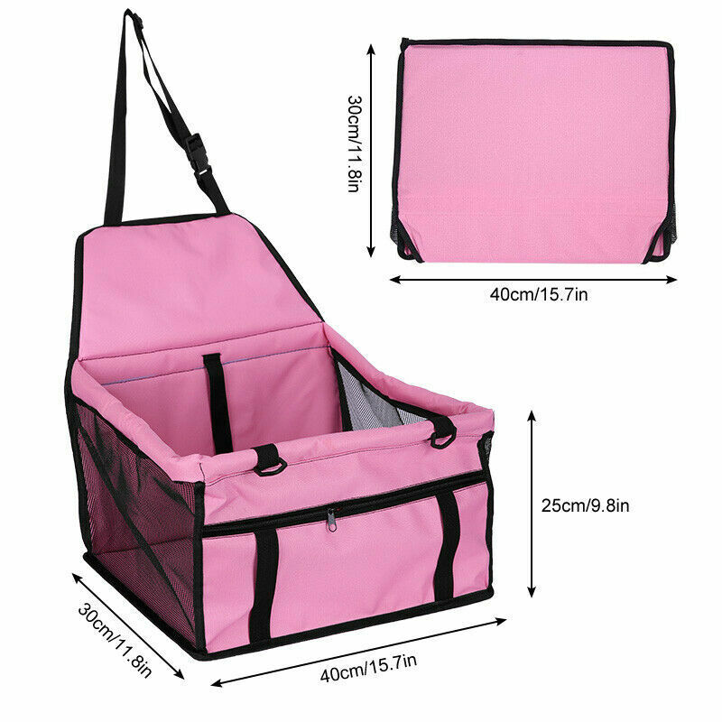 New Travel Cat Dog Pet Car Booster Seat Puppy Carrier Safety Protector Basket AU