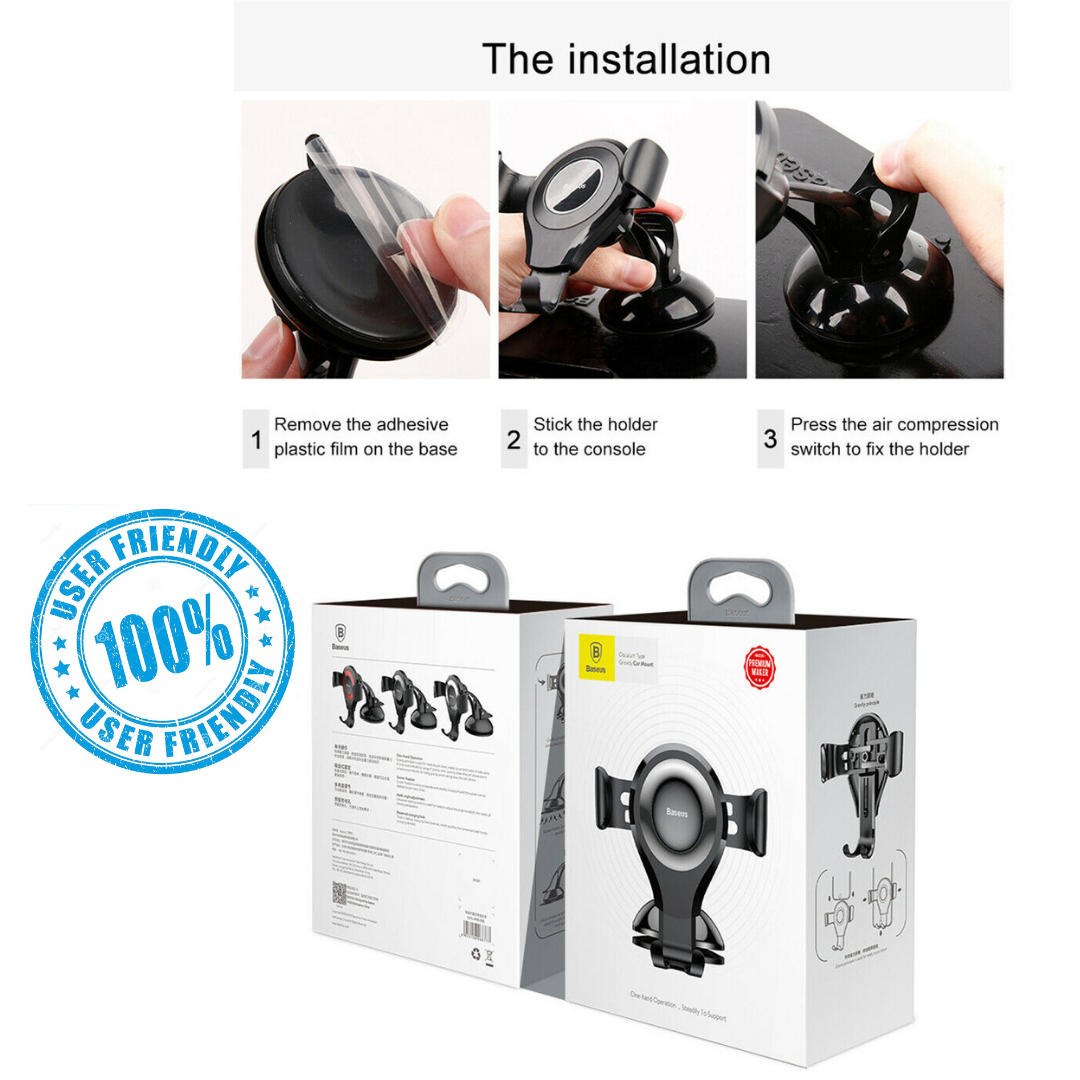 Baseus Universal Dashboard Windshield Suction 360¡ã Car Mount Phone Holder GPS AU