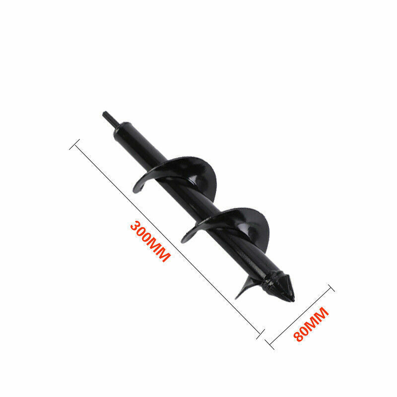 Power Garden Auger Earth Drill Bit ¦µ80 x300/600mm Post Digger Planter Outdoor