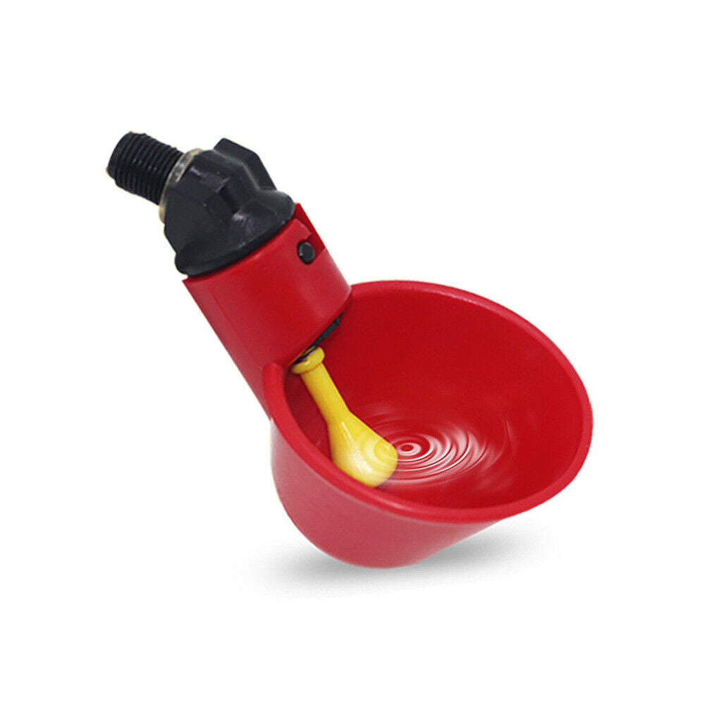 Automatic Cups Chicken Waterer Poultry Water Feeder Drinker Chook Bird