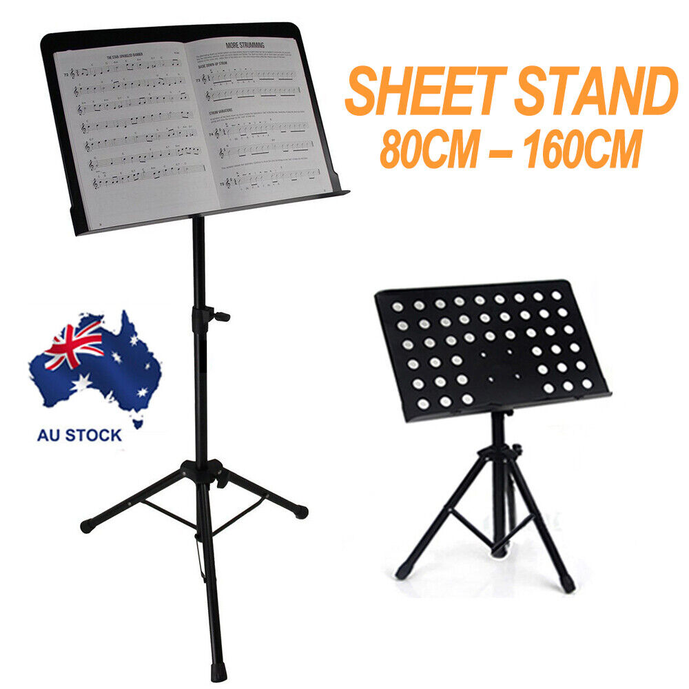 Heavy Duty Large Metal Adjustable Music Conductor Folding Music Sheet Stand AU