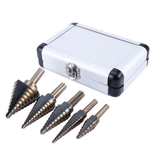 5PCS HSS Metric Titanium Coated Drill Bit Set Metal Wood Plastic