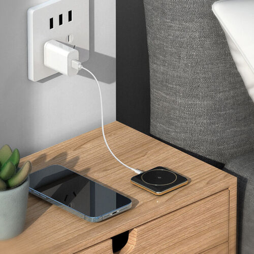 Slim Portable Mini Qi Charger Magnetic Wireless Power Bank 10000mAh NEW