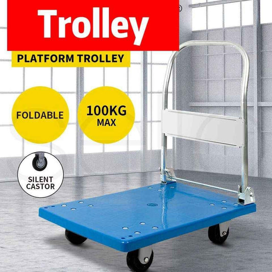 Foldable Platform Trolley Hand Truck Folding Cart Industrial Easy Carry Tranport