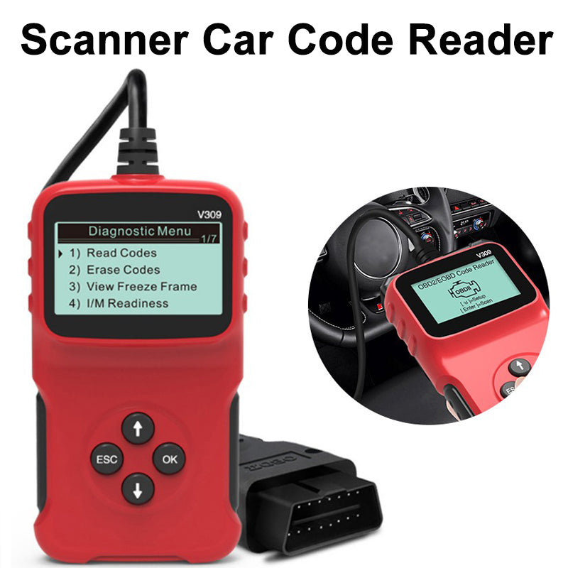 V309 OBD2 Scanner Car Engine Code Reader Diagnostic Tool Check Engine Light