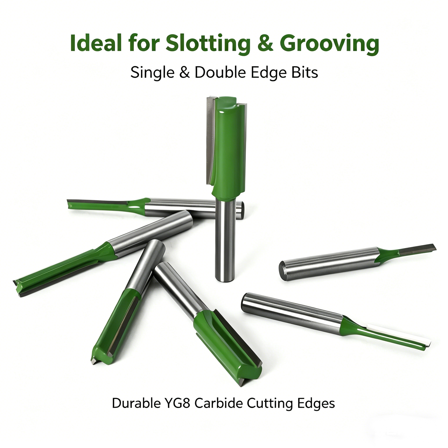 7PCS Router Bits Set 6mm Shank Blade Diameter: 3 / 4 / 5 / 6 / 8 / 10 / 12 mm Do