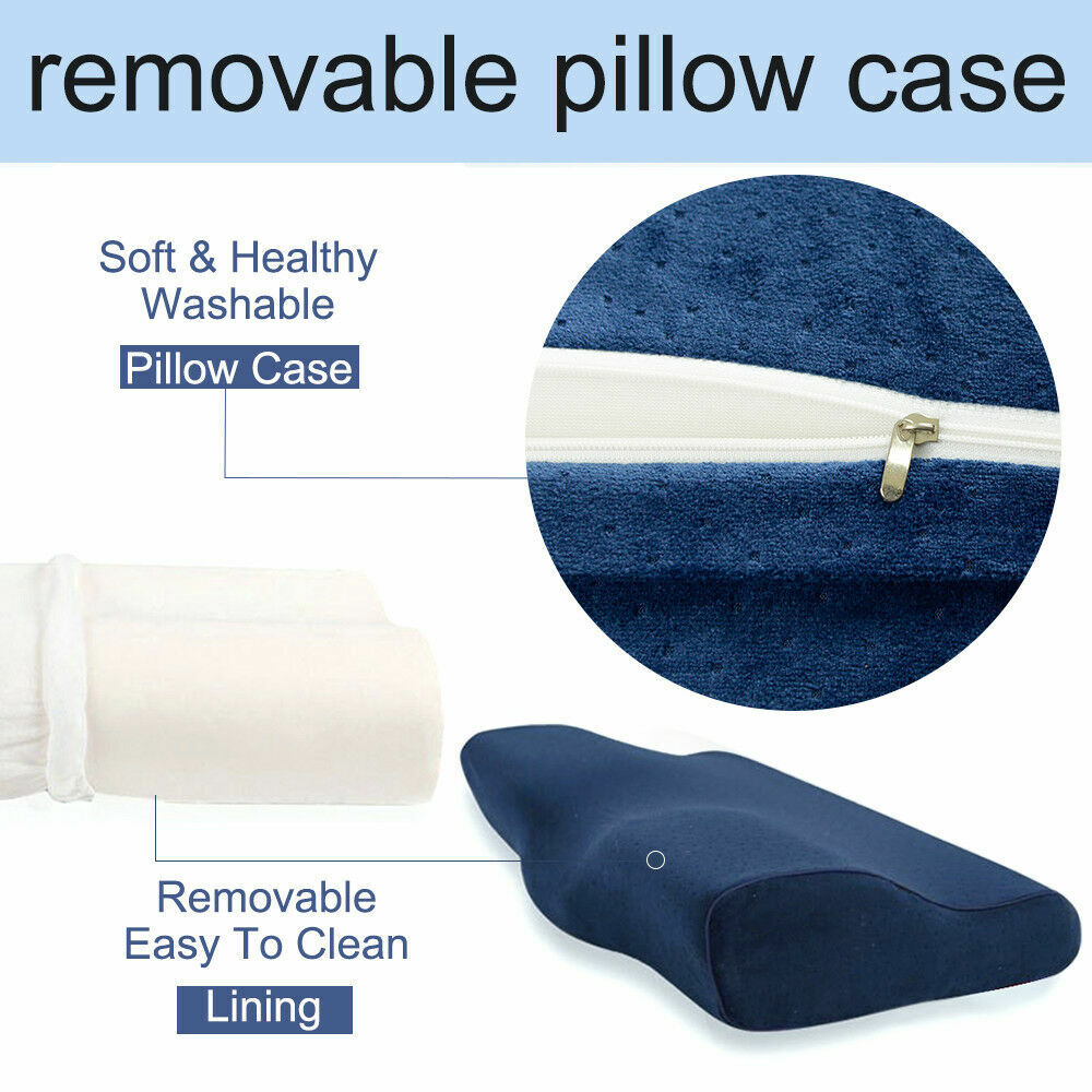 Health Care Memory Foam Neck Pillow Cushion Support Rebound Contour Pain Relief