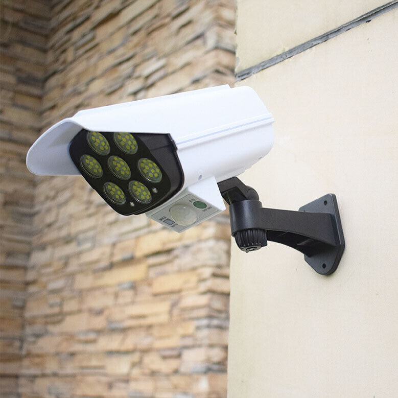 Sensor Solar Outdoor Camera LED Light Fake Security CCTV Cam with Motion Dummy