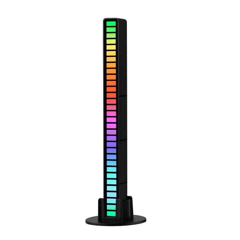 32LED RGB Voice Sound Activated Rhythm Bar Music Car Light Party Strip Tube Lamp