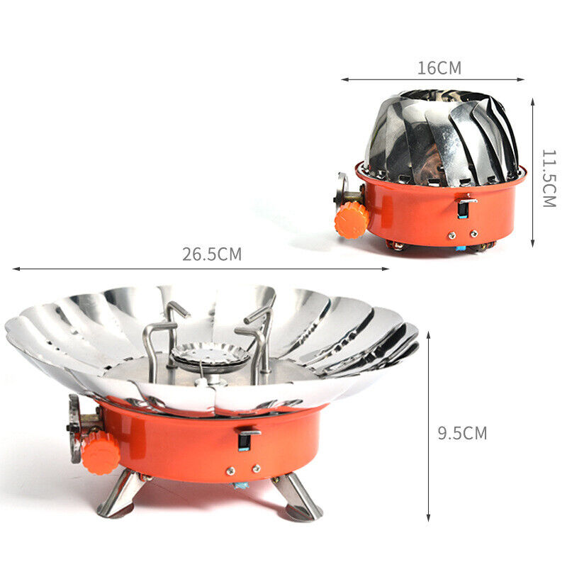 Mini Folding Camping Stove Portable Burner Butane Gas Cooker Outdoor Windproof