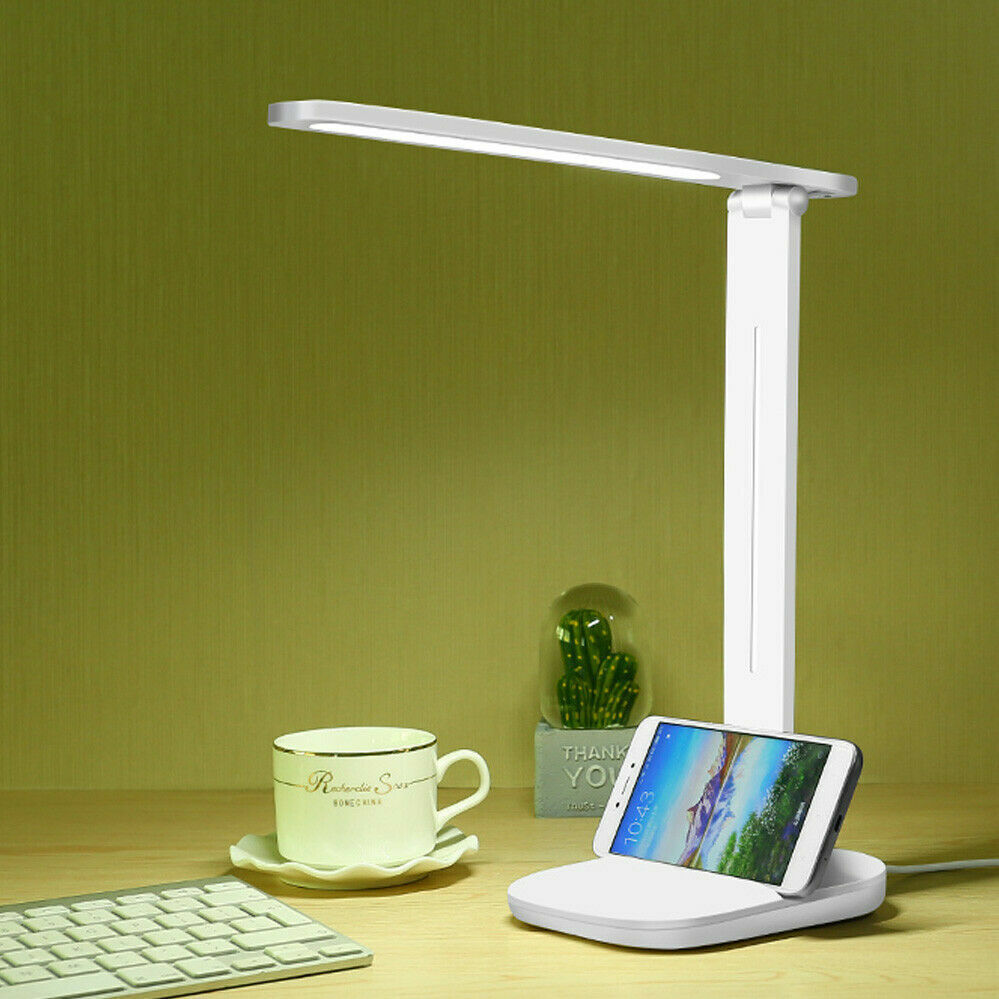 1X Touch LED Desk Lamp Bedside USB Ports Dimmable Study Reading Table Light AU