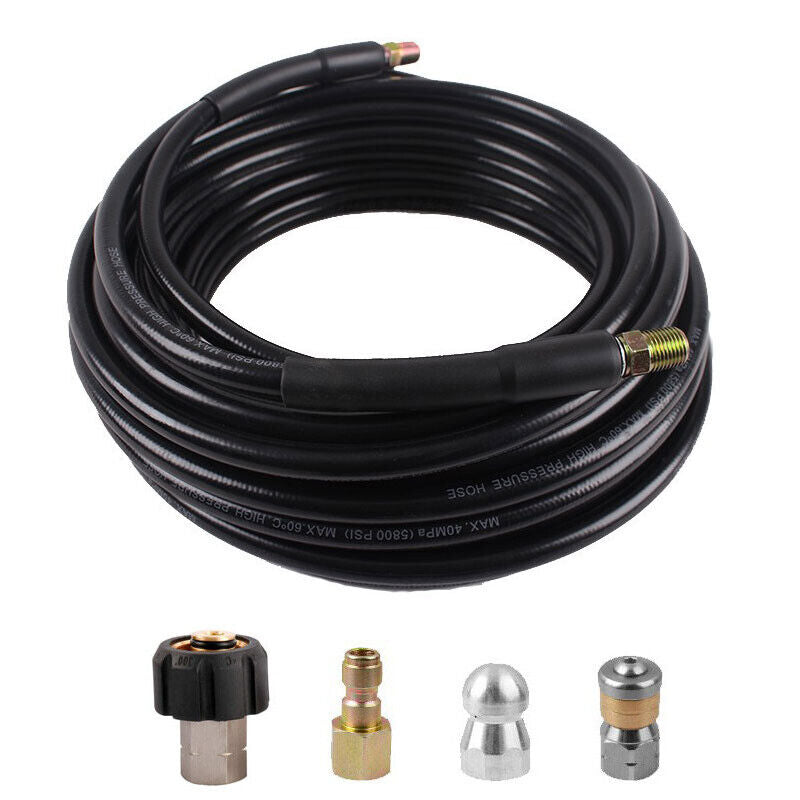 15M High Pressure Washer Hose 14mm Connect Water Cleaner Clean Replacement Pipe