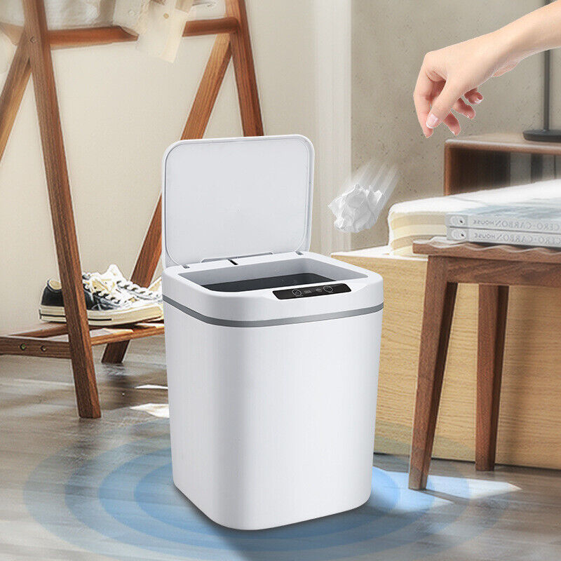 12-18L Smart Trash Bin Automatic Motion Sensor Rubbish Waste Bin Basket Toliet