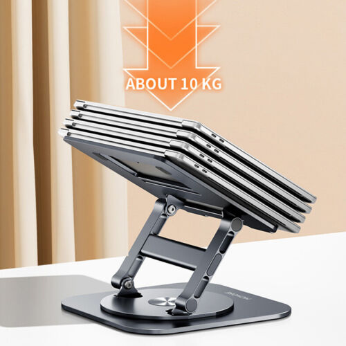 Adjustable Laptop Stand 360 Rotating Ergonimic Foldable Laptop Riser for Desk