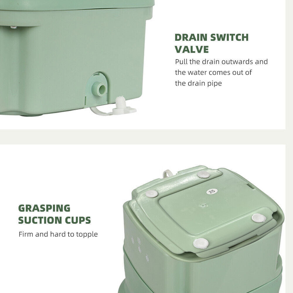 4.5 Mini Washing Machine Bucket Folding Portable Laundry Machine Clothes Washing