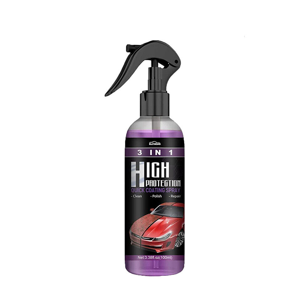 1/2/3/4X 3in1 High Protection Quick Car Coat Ceramic Coating Spray Hydrophobic